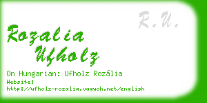rozalia ufholz business card
